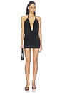 view 1 of 3 ROBE MINI EN JERSEY DOUX ANJA  in Black