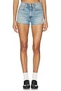 view 1 of 6 Nash High Waist Short in Medium Indigo