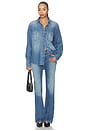 view 6 of 6 Denim Low Rise Bootcut Jean in Medium Indigo