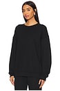 view 2 of 4 Oversized Crewneck Sweatshirt in Black