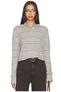 view 1 of 4 Barrett Sweater in Heather Grey Stripe