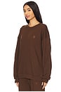 view 2 of 4 Oversized Crewneck Sweatshirt in Chocolate