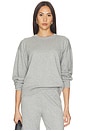 view 1 of 4 SUÉTER DE ALGODÓN Y CASHMERE BROCK  in Grey