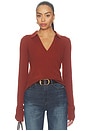 view 1 of 5 Vance Cashmere Sweater in Rust