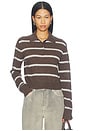 view 1 of 4 Barrett Sweater in Mushroom Stripe