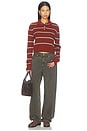 view 5 of 4 Barrett Sweater in Rust Stripe