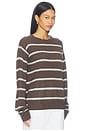 view 2 of 4 James Sweater in Mushroom Stripe