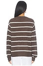 view 4 of 4 James Sweater in Mushroom Stripe