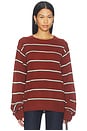 view 1 of 4 James Sweater in Rust Stripe