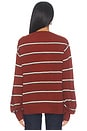view 4 of 4 James Sweater in Rust Stripe