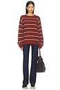 view 5 of 4 James Sweater in Rust Stripe