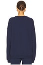 view 3 of 5 Oversized Crewneck Sweatshirt in Navy