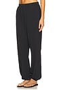view 3 of 6 Boyfriend Lightweight French Terry Pocket Sweatpant in Faded Black