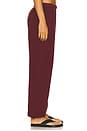 view 2 of 6 Boyfriend Lightweight French Terry Pocket Sweatpant in Oxblood