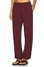 view 3 of 6 Boyfriend Lightweight French Terry Pocket Sweatpant in Oxblood