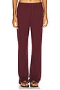 view 1 of 6 Lounge Cotton Modal Pant in Oxblood
