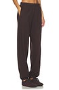 view 2 of 6 Boyfriend Lightweight French Terry Pocket Sweatpant in Espresso