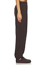 view 3 of 6 Boyfriend Lightweight French Terry Pocket Sweatpant in Espresso