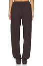 view 4 of 6 Boyfriend Lightweight French Terry Pocket Sweatpant in Espresso