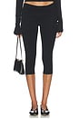 view 1 of 6 Foldover Capri Legging in Black