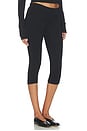 view 2 of 6 Foldover Capri Legging in Black