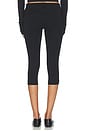 view 4 of 6 Foldover Capri Legging in Black