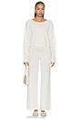 view 6 of 7 Low Waist Flare Pant in Ivory