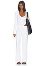 view 5 of 6 Butter Rib Easy Lounge Pant in White