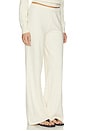 view 2 of 6 Cotton Cashmere Wide Leg Lounge Pant in Cream