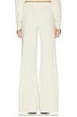 view 4 of 6 Cotton Cashmere Wide Leg Lounge Pant in Cream