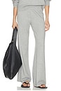 view 1 of 7 Cotton Cashmere Wide Leg Lounge Pant in Grey