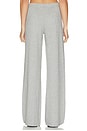 view 5 of 7 Cotton Cashmere Wide Leg Lounge Pant in Grey