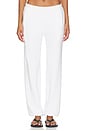 view 2 of 7 French Terry Boyfriend Pocket Sweatpant in White