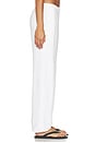 view 4 of 7 French Terry Boyfriend Pocket Sweatpant in White