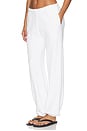 view 5 of 7 French Terry Boyfriend Pocket Sweatpant in White
