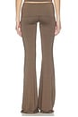 view 5 of 6 Soft Jersey Foldover Flare Pant in Mushroom