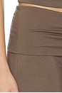 view 7 of 6 Soft Jersey Foldover Flare Pant in Mushroom
