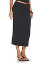 view 2 of 6 Elsa Soft Jersey Midi Skirt in Black