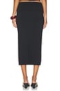 view 5 of 6 Elsa Soft Jersey Midi Skirt in Black