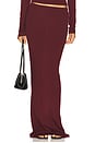 view 1 of 6 Maxi Soft Jersey Skirt in Oxblood