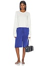 view 4 of 4 Cotton Long Sleeve Boxy Tee in Ivory