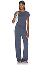 view 4 of 4 Cotton Short Sleeve Baby Tee in Washed Navy