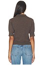 view 4 of 4 Journey Cashmere Jersey Short Sleeve Top in Mushroom