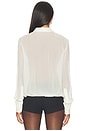 view 4 of 4 Vivi Viscose Georgette Blouse in Ivory