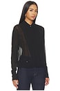 view 2 of 4 Vivi Viscose Georgette Blouse in Black