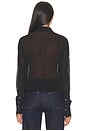view 4 of 4 Vivi Viscose Georgette Blouse in Black