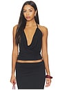 view 1 of 4 Anja Soft Jersey Tank Top in Black