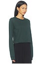 view 2 of 4 Cotton Long Sleeve Boxy Tee in Forest