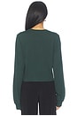 view 4 of 4 Cotton Long Sleeve Boxy Tee in Forest