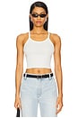 view 1 of 4 Cropped Rib Tank Top in Ivory
